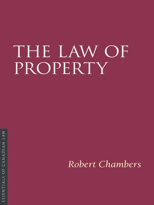 cover image of The Law of Property